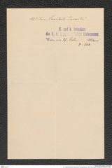 k.k. naturhistorisches Hofmuseum, Intendanzakten 1885-1896 (Hauer), Aktenzahl Z.508/1892, Seite 4